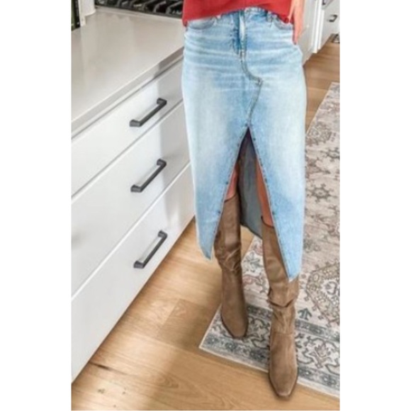AMERICAN EAGLE ~Low-Rise Denim Maxi Skirt (NWT) - Picture 14 of 14